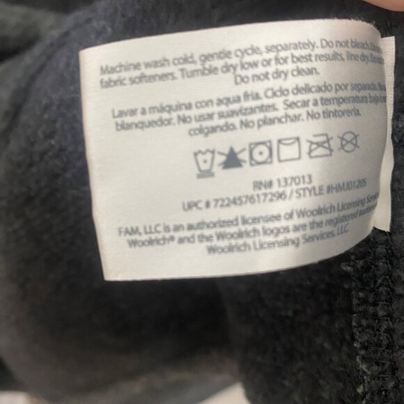 Woolrich Fleece Sweater Mens XXL‎ Grey Mock Neck Pullover Hiking Outdoor - Picture 4 of 10